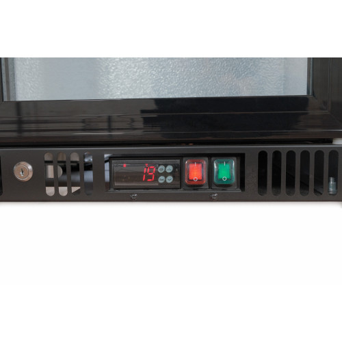 Барна холодильна шафа GoodFood GF-SGD250SL-H6C — 210 л, скляні розсувні двері, LED-підсвітка, статичне охолодження, для напоїв і барів