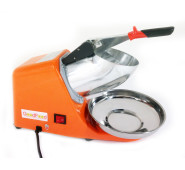 Електричний льододробар GoodFood SLASH ICE100 — професійне обладнання для барів і кафе, 50–65 кг/год, корпус із пластику, оранжевий