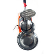 Електричний льододробар GoodFood SLASH ICE100 — професійне обладнання для барів і кафе, 50–65 кг/год, корпус із пластику, оранжевий