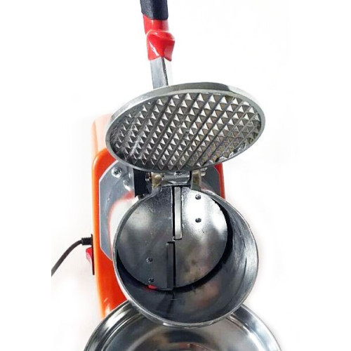 Електричний льододробар GoodFood SLASH ICE100 — професійне обладнання для барів і кафе, 50–65 кг/год, корпус із пластику, оранжевий