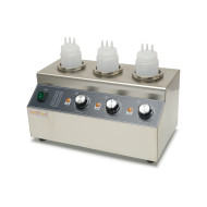 Аппарат для подогрева соусов GoodFood SW3 — профессиональное оборудование из нержавеющей стали с тремя емкостями для соусов, топпингов и горячего шоколада