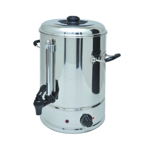 Електричний кип’ятильник GoodFood WB30A — промисловий водонагрівач 30 л з нержавної сталі з термостатом для кафе, їдалень та ресторанів