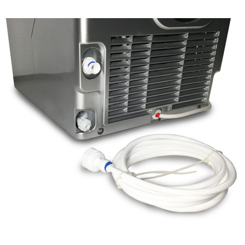 Льодогенератор GoodFood IM18C — компактний професійний апарат для кубикового льоду, 18 кг/доба, наливний та з підключенням до води