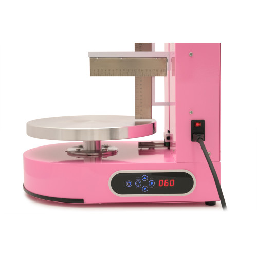 Апарат для декорування тортів GoodFood CDM10, рожевий — професійне обладнання для кондитерських та ресторанів, 200 Вт, d столу 350 мм