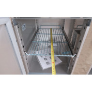 Холодильний стіл GoodFood GF-S903TOP-4D-HC з чотирма шухлядами, 368 л, нержавіюча сталь, робоча поверхня, для кухні та кафе