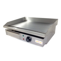 Жарочна поверхня GoodFood EG55, гладка, електрична, 3 кВт, нерж. сталь, 550х350 мм — професійне рішення для кухні громадського харчування