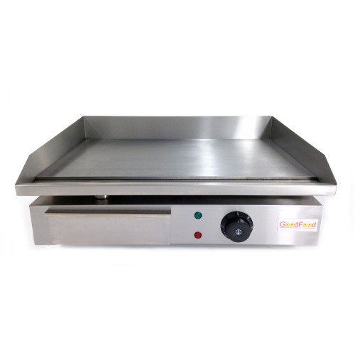 Жарочна поверхня GoodFood EG55, гладка, електрична, 3 кВт, нерж. сталь, 550х350 мм — професійне рішення для кухні громадського харчування