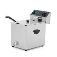 Фритюрница электрическая GoodFood EF8T BLACK с краном