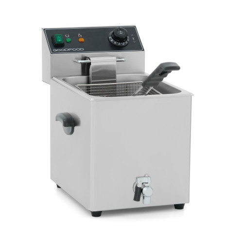 Фритюрница электрическая GoodFood EF8T BLACK с краном