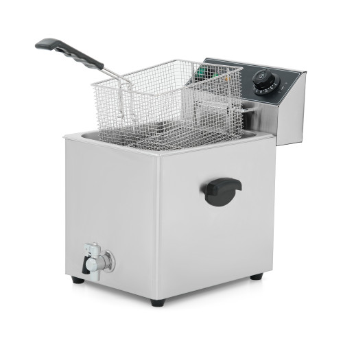 Фритюрница электрическая GoodFood EF8T BLACK с краном