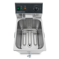 Фритюрница электрическая GoodFood EF8T BLACK с краном