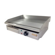 Поверхня для смаження GoodFood EG55M — гладка, хромована, електрична, 3 кВт, 550х350 мм, настільна, для ресторанів і кафе