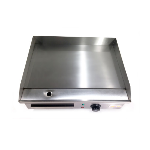 Поверхня для смаження GoodFood EG55M — гладка, хромована, електрична, 3 кВт, 550х350 мм, настільна, для ресторанів і кафе