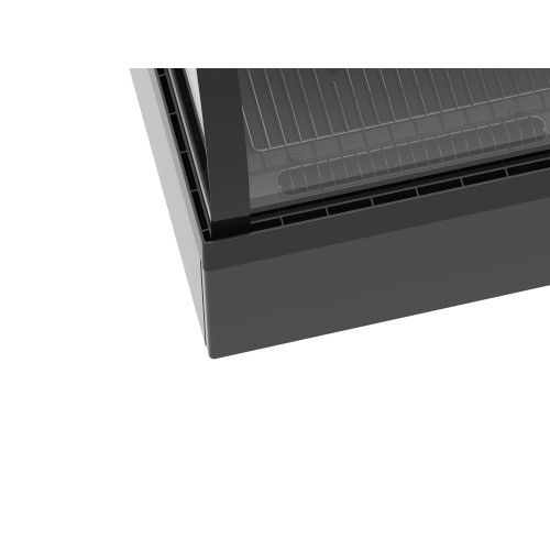 Холодильная витрина GoodFood RTW100L3 Premium, 100 л, черная, с LED-подсветкой и автооттаиванием для кондитерских изделий