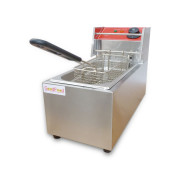 Професійна електрична фритюрниця GoodFood EF4, 4 л, настільна, нержавіюча сталь, 2 кВт — для кафе, ресторанів та фастфуду
