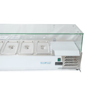 Холодильна вітрина для топінгу GoodFood GF-VRX2000/380-H6C — професійне рішення для зберігання та демонстрації інгредієнтів у кафе та ресторанах