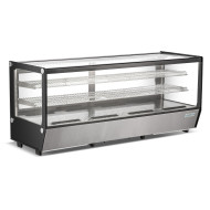 Холодильная витрина GoodFood RTW250L5, 268 л, настольная, из нержавеющей стали, с LED-подсветкой и цифровым управлением