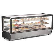 Холодильная витрина GoodFood RTW250L5, 268 л, настольная, из нержавеющей стали, с LED-подсветкой и цифровым управлением