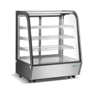 Холодильна вітрина GoodFood RTW145L з нержавіючої сталі, 145 л — настільна кондитерська вітрина з LED-підсвіткою та цифровим керуванням