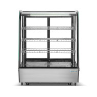 Холодильна вітрина GoodFood RTW145L з нержавіючої сталі, 145 л — настільна кондитерська вітрина з LED-підсвіткою та цифровим керуванням