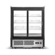 Холодильна вітрина GoodFood RTW145L з нержавіючої сталі, 145 л — настільна кондитерська вітрина з LED-підсвіткою та цифровим керуванням