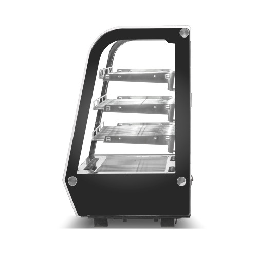 Холодильна вітрина GoodFood RTW145L з нержавіючої сталі, 145 л — настільна кондитерська вітрина з LED-підсвіткою та цифровим керуванням
