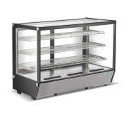 Холодильна вітрина GoodFood RTW235L5, 288 л, настільна, скляна, з LED-підсвіткою та цифровим керуванням, нержавіюча сталь