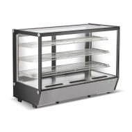 Холодильна вітрина GoodFood RTW235L5, 288 л, настільна, скляна, з LED-підсвіткою та цифровим керуванням, нержавіюча сталь