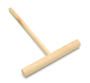 Шпатель дерев'яний GoodFood для млинців CM10R — аксесуар для випічки, тіста та кухні, ширина 175 мм, довжина ручки 220 мм