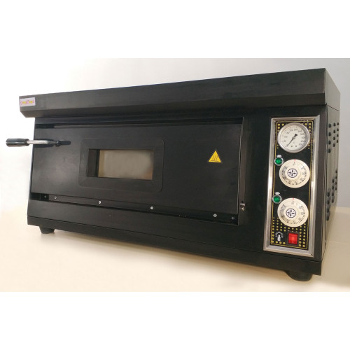 Електрична піч для піци GoodFood PO11 на 4 піци 30 см, 4,2 кВт, шамот, до 400°C, внутрішнє підсвічування, професійна