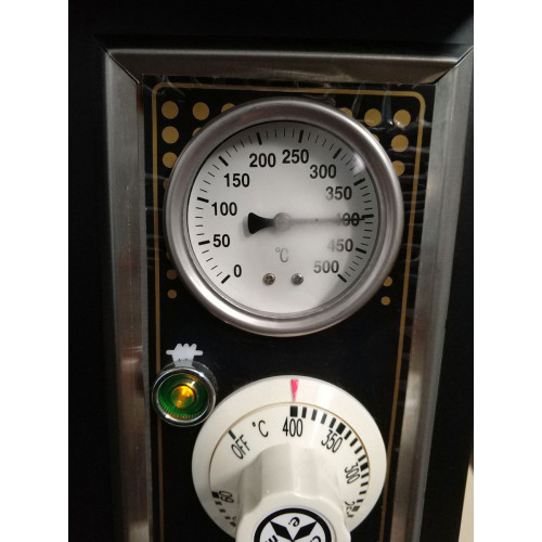 Електрична піч для піци GoodFood PO11 на 4 піци 30 см, 4,2 кВт, шамот, до 400°C, внутрішнє підсвічування, професійна