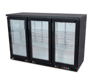 Барна холодильна шафа GoodFood GF-SGD315-H6C — місткий холодильник для напоїв з LED-підсвіткою та скляними дверима, 314 л