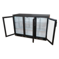 Шкаф барный холодильный GoodFood GF-SGD315-H6C — вместительный холодильник для напитков с LED-подсветкой и стеклянной дверью, 314 л