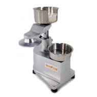 Ручний прес GoodFood HF100 для гамбургерів і котлет, алюмінієвий корпус, нержавіюча сталь, діаметр 100 мм, комплект з папером