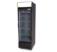 Холодильна шафа для напоїв GoodFood BC480BB2LED, 466 л, чорна, LED-підсвітка, вітринна, для торгівлі та бару