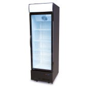 Холодильна шафа для напоїв GoodFood BC480BW2LED, 466 л, чорна-біла, LED-підсвітка, цифрове управління, вітрина для магазинів і кафе