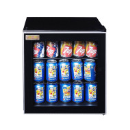 Холодильна шафа для напоїв GoodFood BC46 — компактний міні-холодильник 46 л з подвійним склом для барів, кафе та магазинів