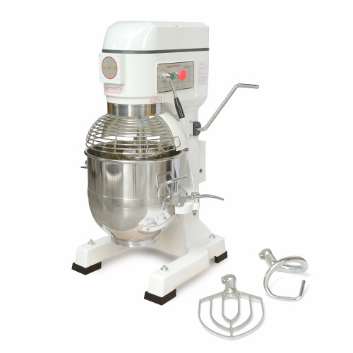 Планетарний міксер GoodFood PM40 (380 В, 40 л) — професійне обладнання для пекарень і кондитерських, 2 кВт, 3 швидкості, аксесуари в комплекті