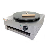 Млинница электрическая GoodFood CM10R — профессиональная однопостовая млинница 400 мм из нержавеющей стали и чугуна, терморегулятор 50–300°С, 3 кВт