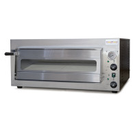 Електрична піч для піци GoodFood PO33 — 4 піци Ø35 см, 4,2 кВт, шамот, температура до 500°C, для кафе та ресторанів Електрична піч для піци GoodFood PO33 — 4 піци Ø35 см, 4,2 кВт, шамот, температура до 500°C, для кафе та ресторанів