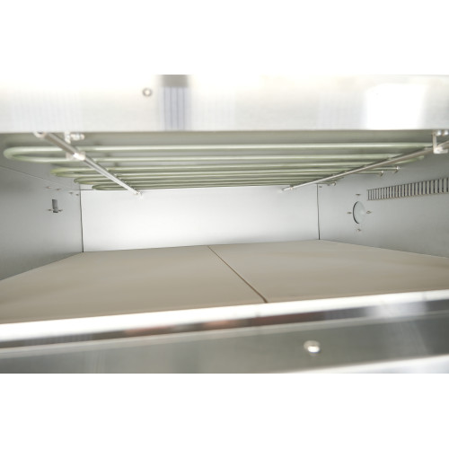 Електрична піч для піци GoodFood PO33 — 4 піци Ø35 см, 4,2 кВт, шамот, температура до 500°C, для кафе та ресторанів