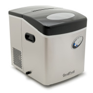 Льодогенератор GoodFood IM20FS STEEL — 20 кг льоду на добу, пальчиковий лід, сталевий корпус, наливний/автоматичний, для кафе, барів та ресторанів