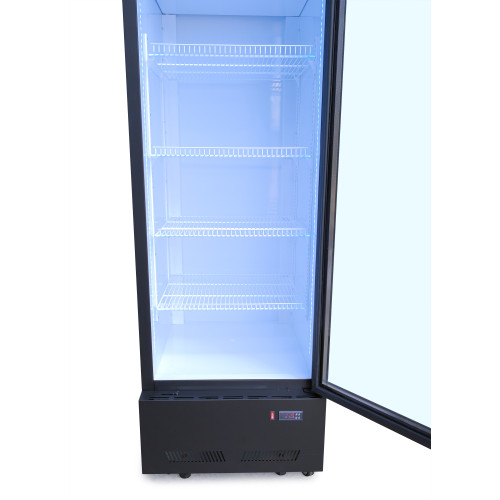 Холодильна шафа для напоїв GoodFood BC360BW2LEDCOL, 310 л, чорно-біла, LED-підсвітка, динамічне охолодження, замок