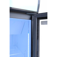 Холодильна шафа для напоїв GoodFood BC360BW2LEDCOL, 310 л, чорно-біла, LED-підсвітка, динамічне охолодження, замок