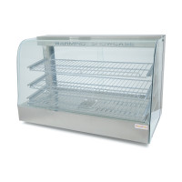 Вітрина теплова GoodFood WS300 STEEL із нержавіючої сталі — для зберігання та демонстрації гарячих страв, випічки і курей-гриль у кафе та торгових точках
