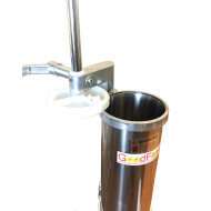 Шприц ковбасний вертикальний GoodFood SF3V, 3 л, нержавіюча сталь, ручний, з насадками 16/19/22 мм, кріплення до столу