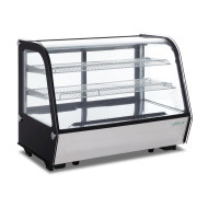 Холодильная витрина GoodFood RTW160L, 160 л, нержавеющая сталь, LED-подсветка, автооттаивание, цифровое управление, черная