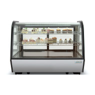 Холодильная витрина GoodFood RTW160L, 160 л, нержавеющая сталь, LED-подсветка, автооттаивание, цифровое управление, черная