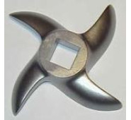 Ніж для м’ясорубки GoodFood K1 зі сталі (Enterprise 12x12) — змінний гострий ніж для промислової та побутової м’ясорубки, запчастина GoodFood