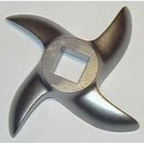 Ніж для м’ясорубки GoodFood K1 зі сталі (Enterprise 12x12) — змінний гострий ніж для промислової та побутової м’ясорубки, запчастина GoodFood